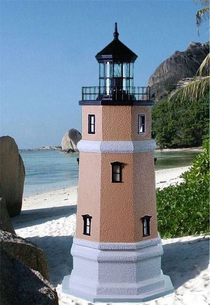 4 Foot - Split Rock, MN Deluxe Stucco Lawn Lighthouse