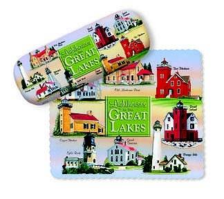 Great Lakes Eye Glass Case with Cloth
