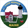 Cape Neddick - Nubble  ME Round Ornament #114RO