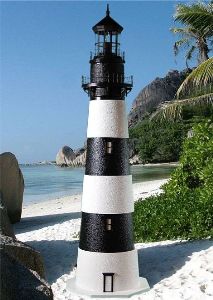 3 Foot - Bodie Island, NC Deluxe Stucco Lawn Lighthouse