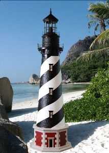 5 Foot - Cape Hatteras, NC Deluxe Stucco Lawn Lighthouse