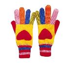 Hearts Knit Gloves