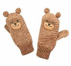 Bear Knit Mittens