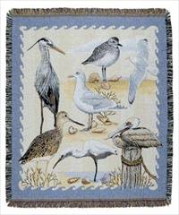 Blanket / Throw - Birds of the Coast #TPM900