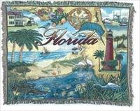 Blanket / Throw - State of Florida #RTP042416