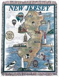 Blanket / Throw - State of New Jersey #RTP032592