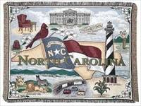 Blanket / Throw - State of North Carolina #RTP031212