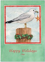 Christmas Cards - Christmas Seagull #25-409