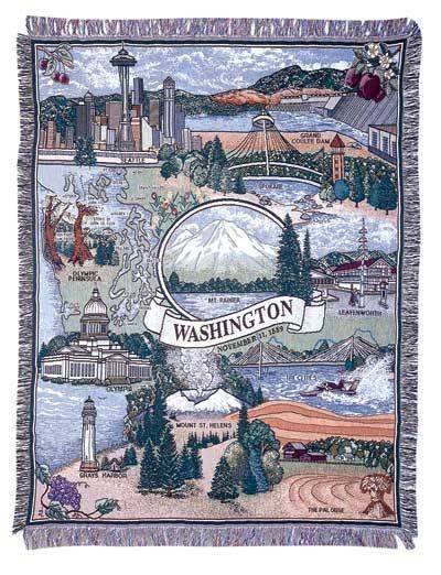 Blanket / Throw - State of Washington #RTP025419